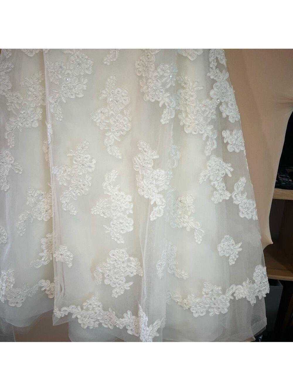 Galina Strapless Bridal or Quinceañera Gown- Midi Length - Picture 7 of 12
